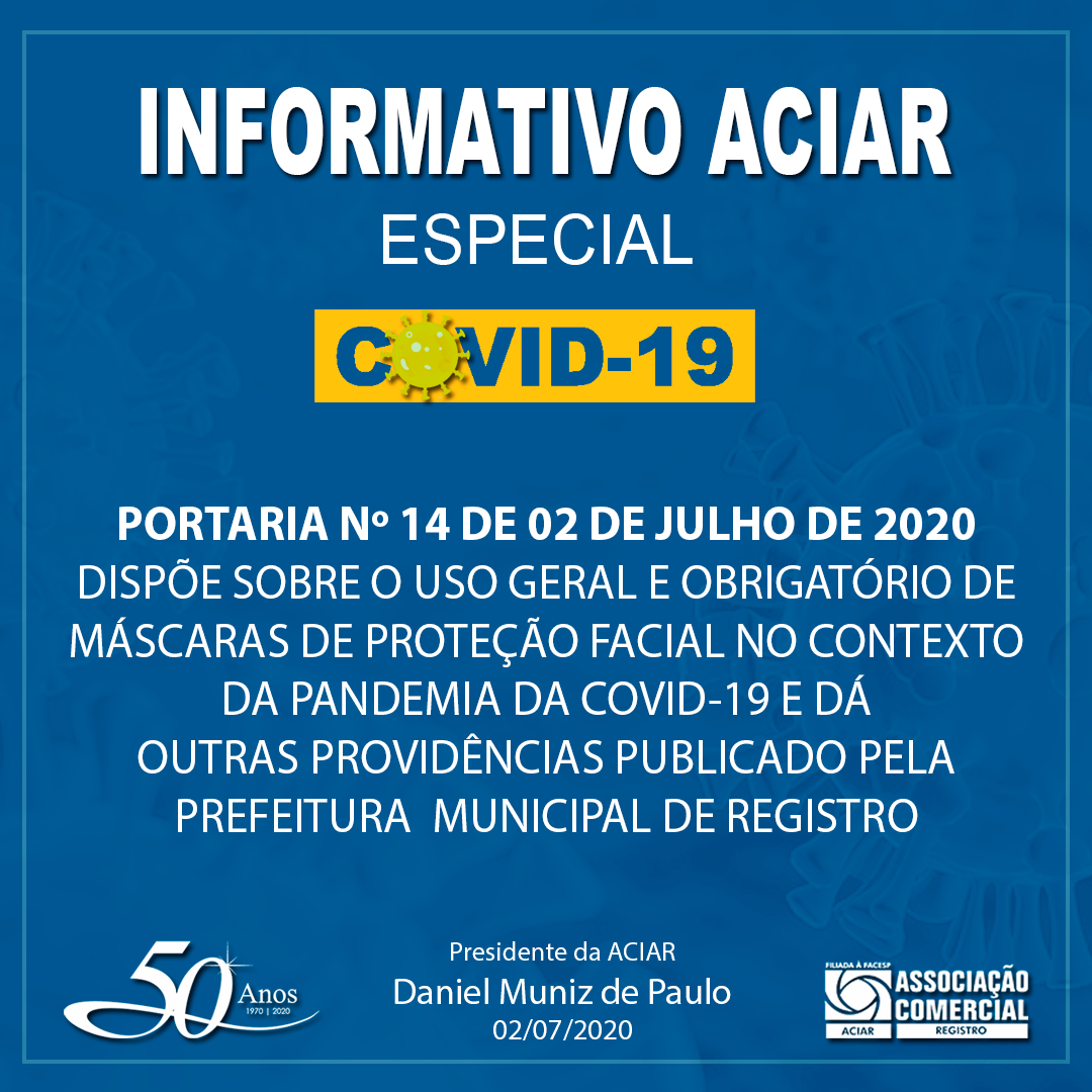 PORTARIA Nº 14 DE 02 DE JULHO DE 2020